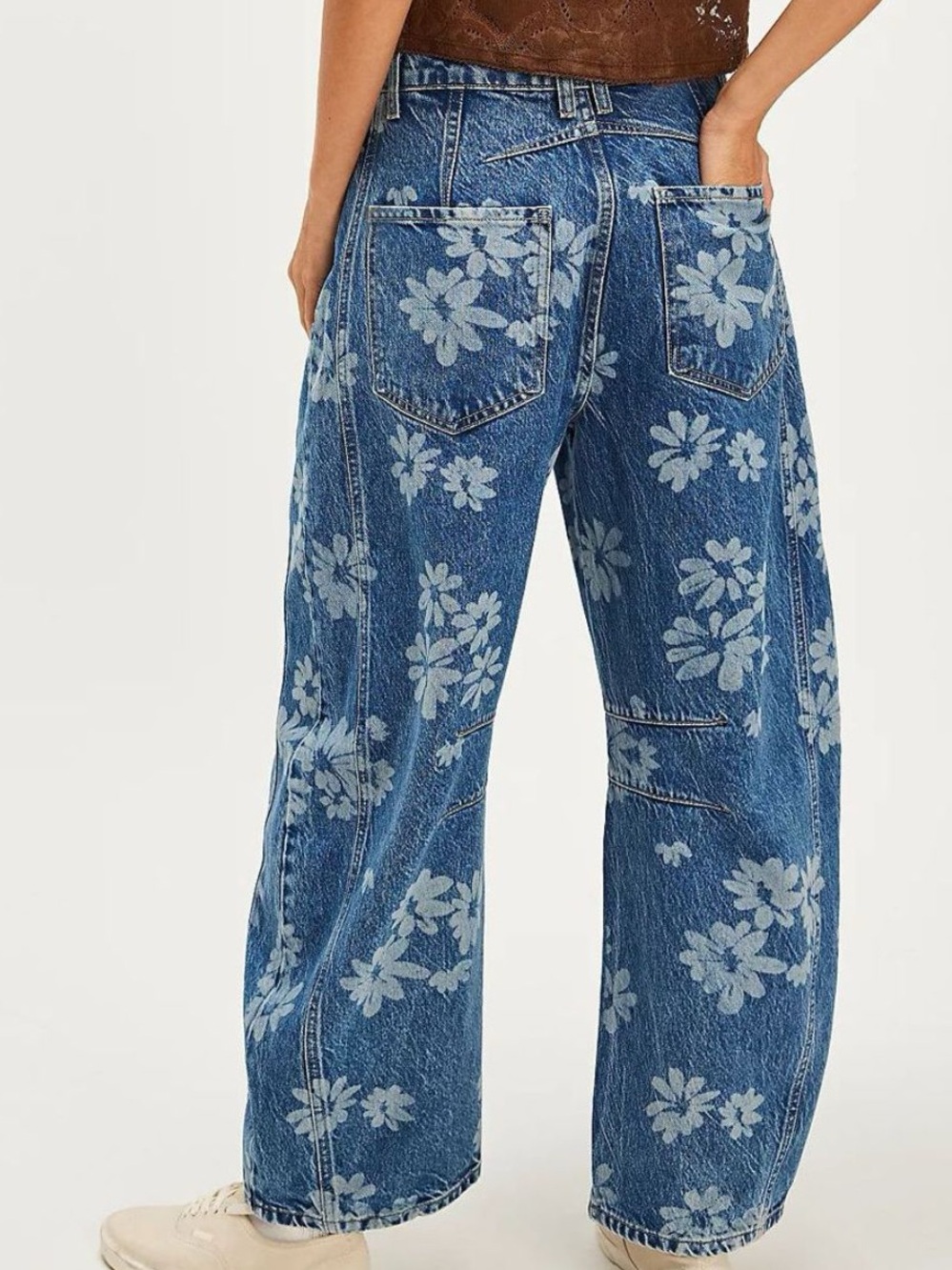 We the free floral barrel Jean size 16